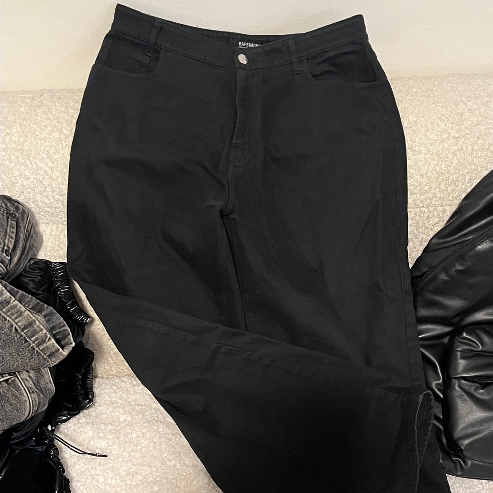 Raf Simons Spring Summer 2022 Black Jeans excellent condition